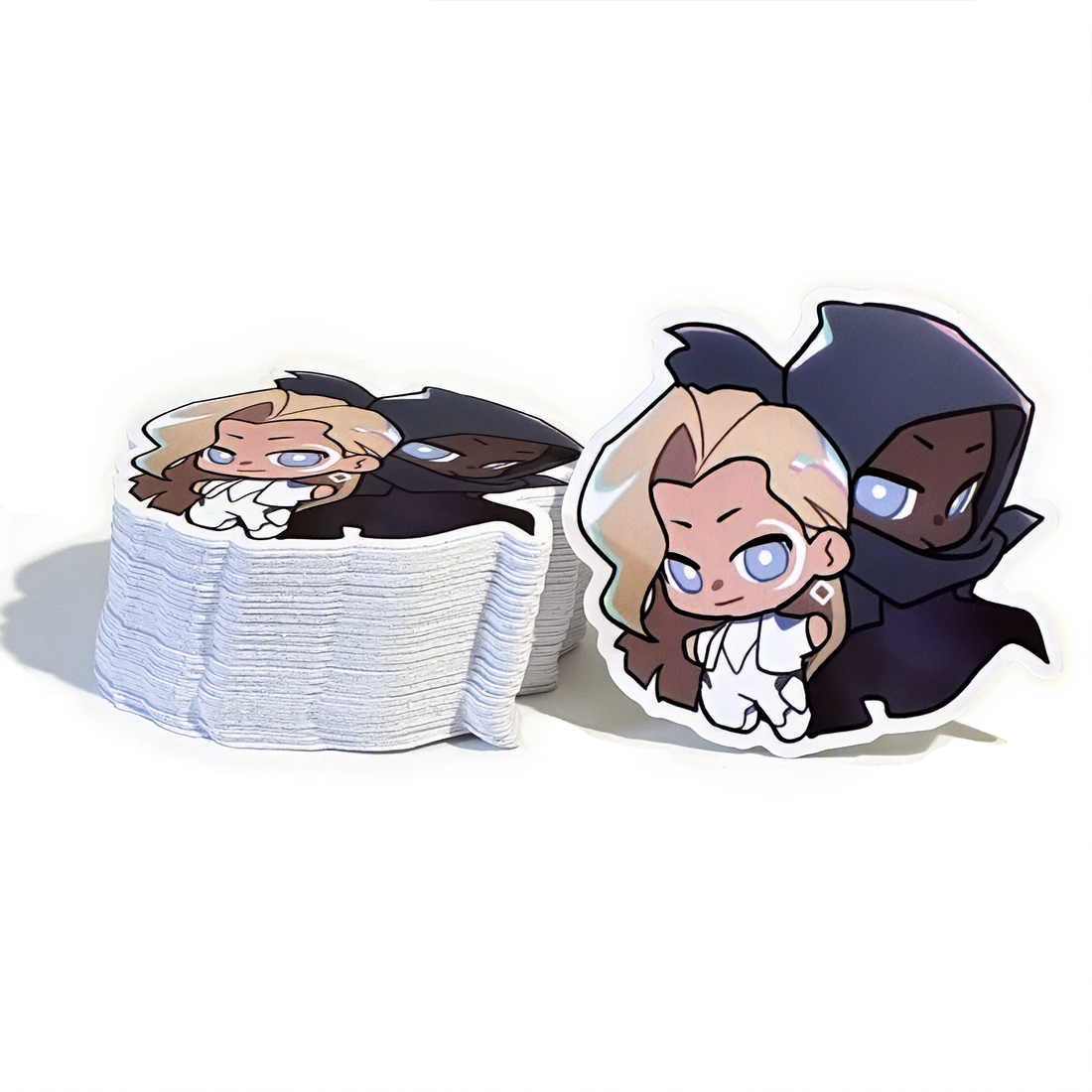 Marvel Rivals Sticker Sheets Invisible Marvel Rivals | Chibi Cloak & Dagger 2.5 Inch Sticker – sin inc